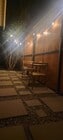 patio at night time - 110 N San Marino Ave House