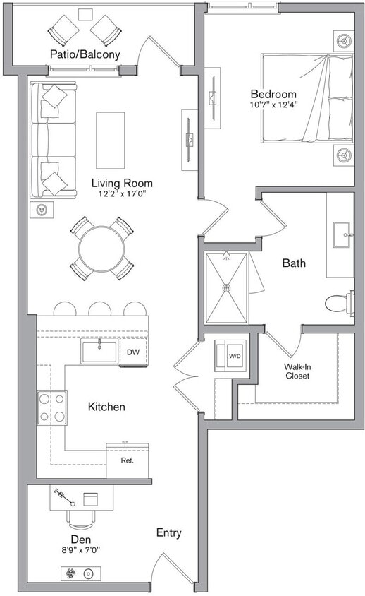 Floor Plan - A7 + Den