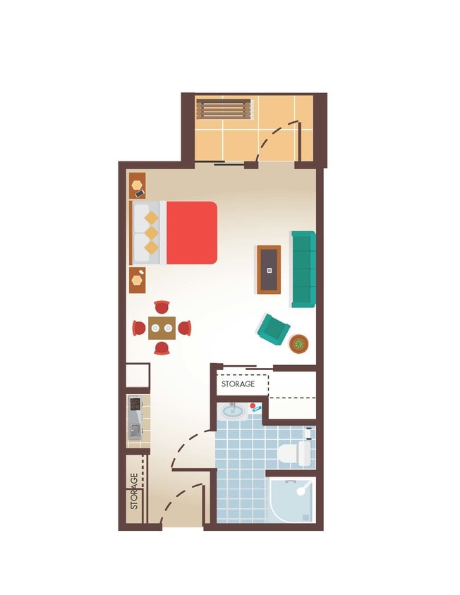 Floor Plan - Studio Upgraded - s1u