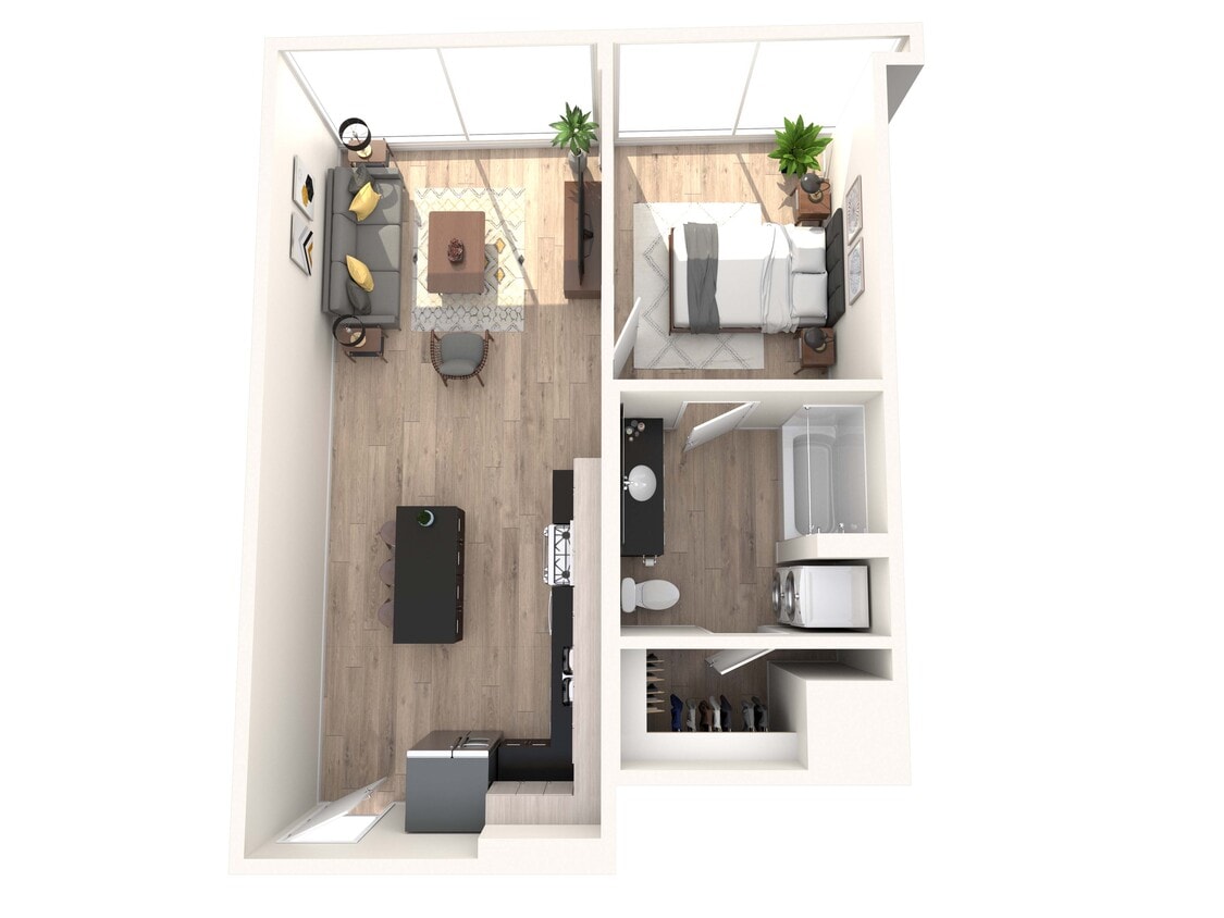 Floor Plan - One Bedroom Penthouse II