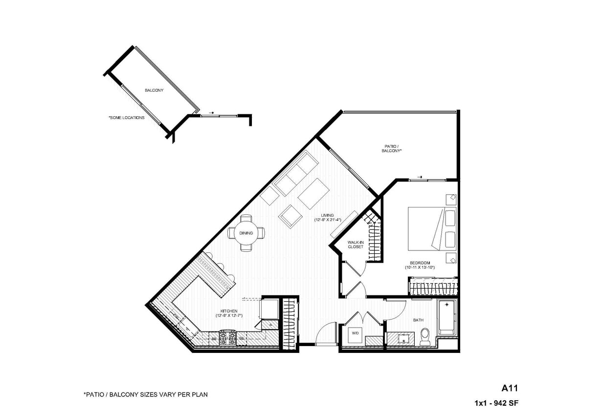 Floor Plan - A11 1x1
