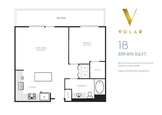 Floor Plan - Volar 1 - Floor Plan 1B