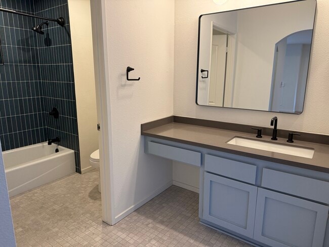 Bathroom and Vanity 207 - Mansfield Terrace Apartments