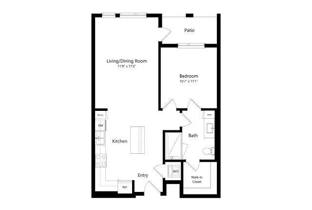 1-B.3 1 bed 1 bath 753 - 1-B.3