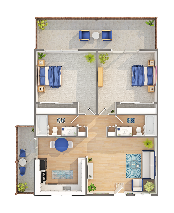 Maplecrest | 2-Bedroom Floorplan - Maplecrest