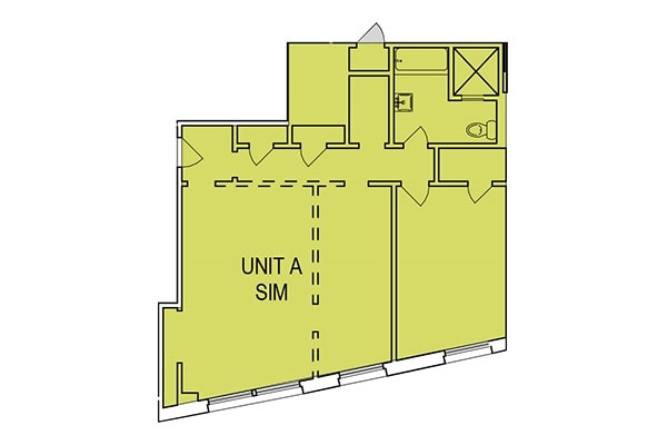 Two Bedroom - 2 Bed 1 Bath