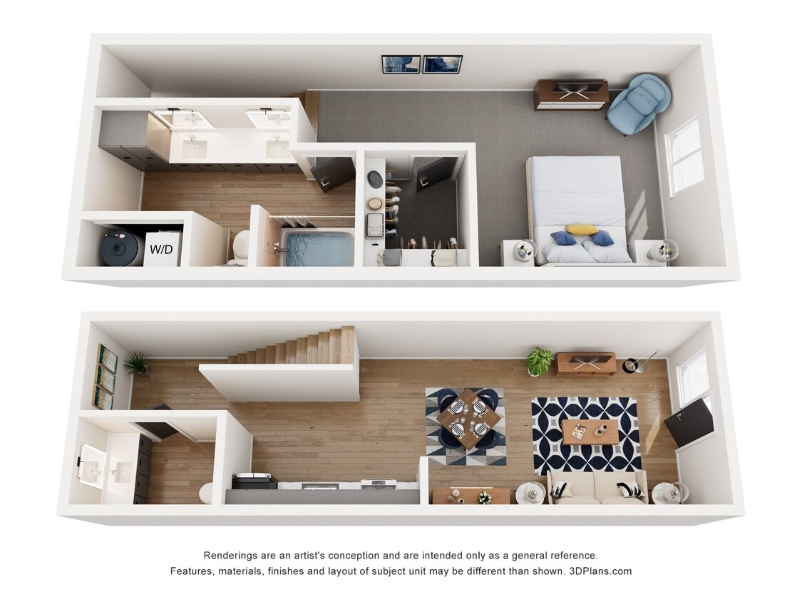 Floor Plan - 1x1.5TH-965