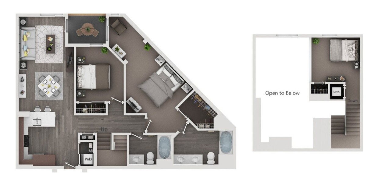 Floor Plan - 3/2 Loft Nook