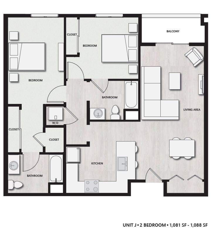 Floor Plan - 986 Broadway #201 UNFURNISHED