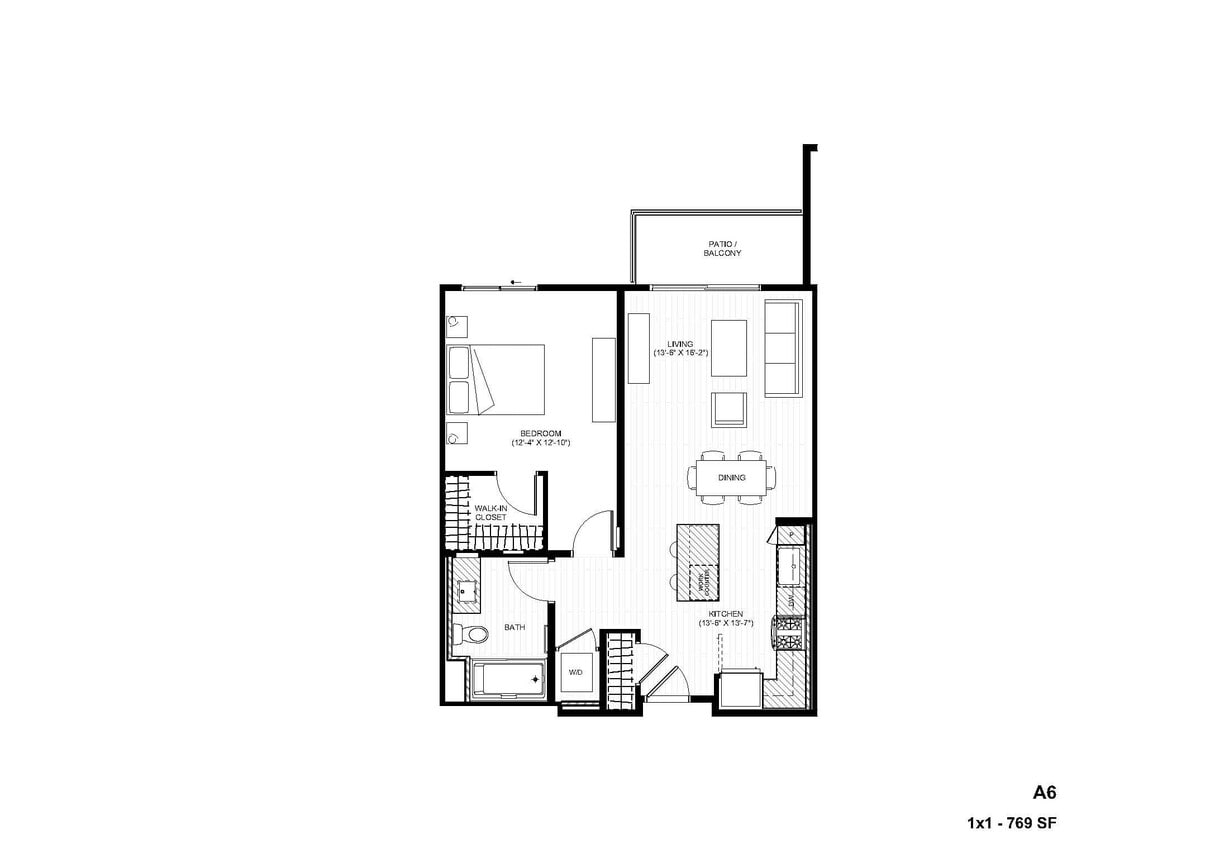 Floor Plan - A6 1x1