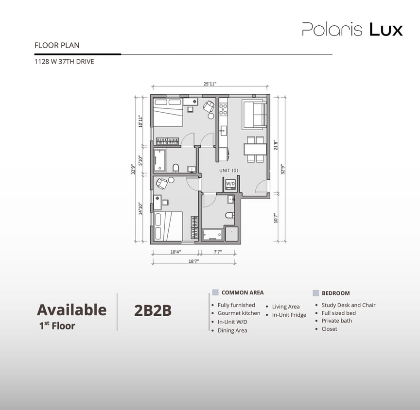 Floor Plan - Unit 101