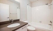 Renovated bathrooms with premium finishes are available for upgrade. Ask the leasing team for more details. - Villas of Pasadena Apartments