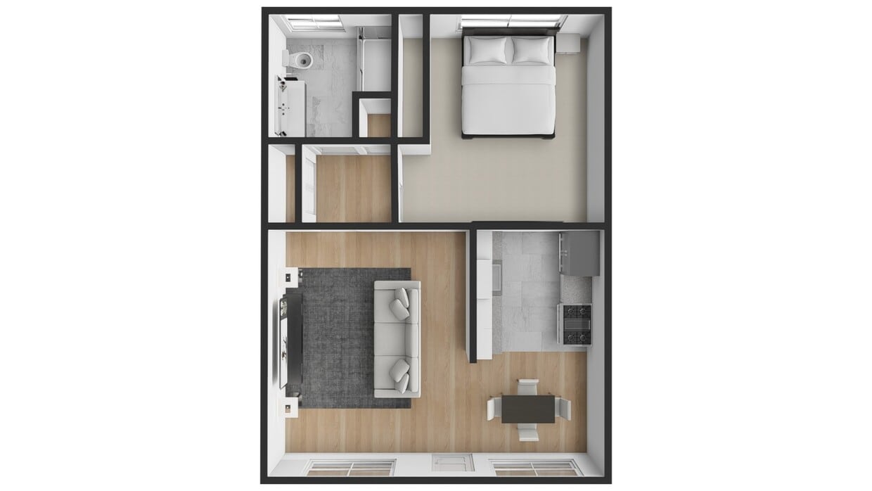 Floor Plan - One Bedroom