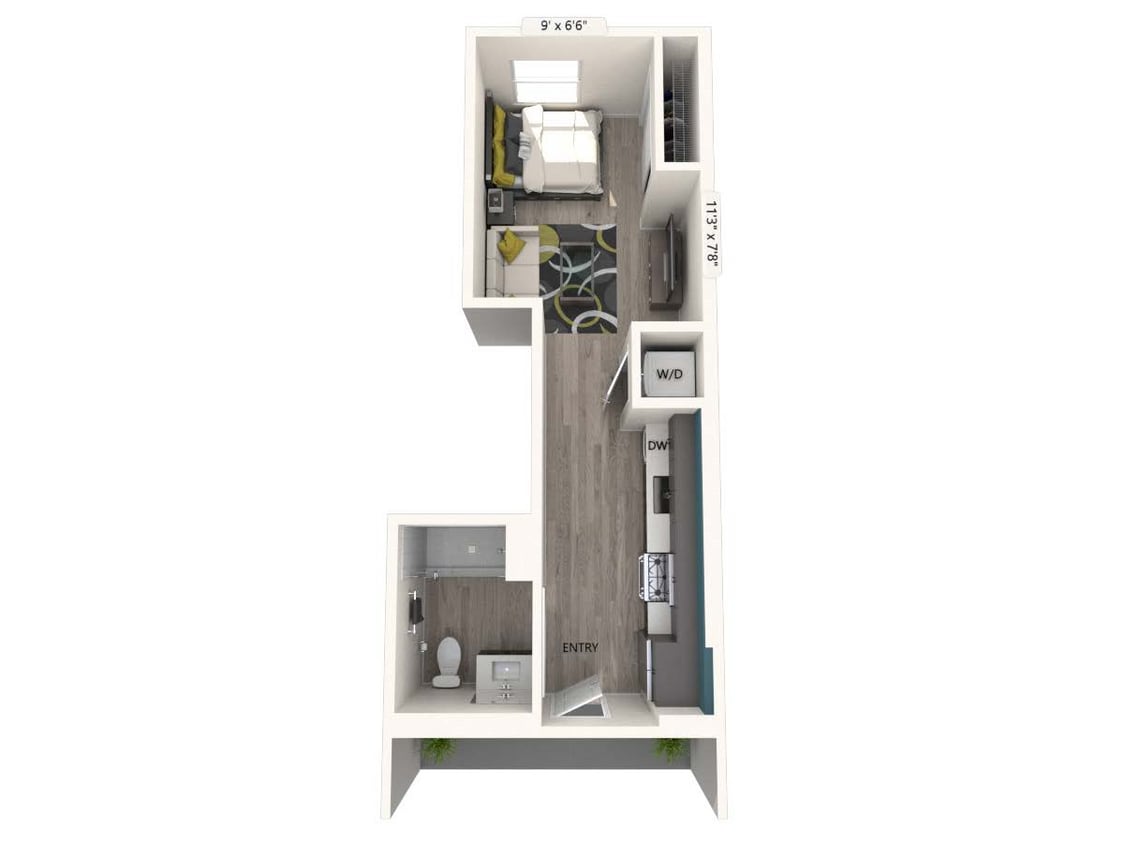 Floor Plan - S2-FinishII-417sf