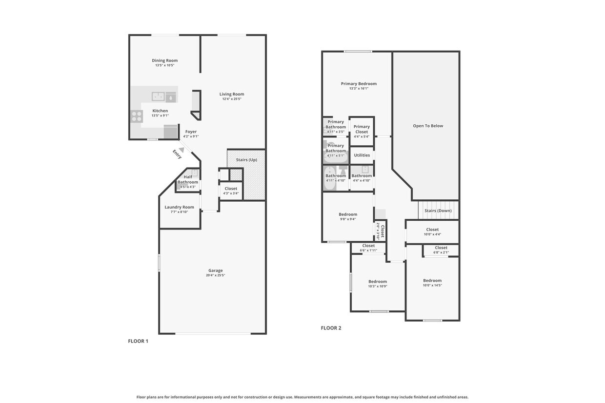 Floor Plan - 4 Bedroom 2 Bath