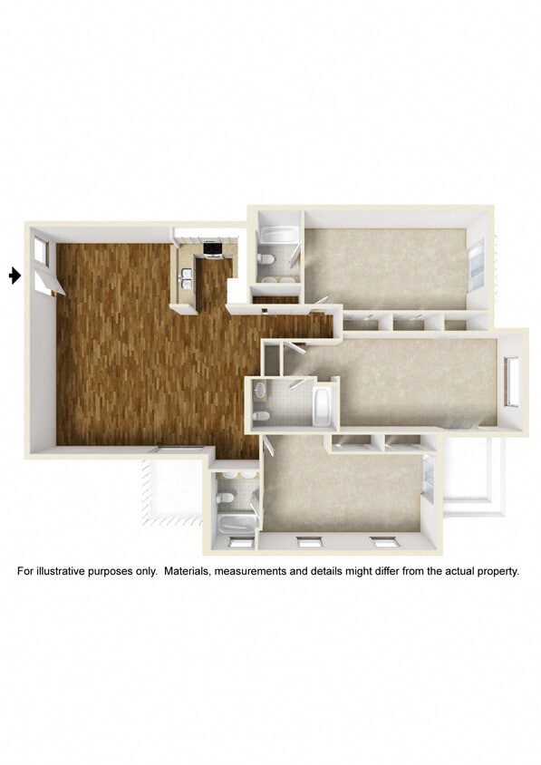 Floor Plan - Floor Plan 33h (Shared Room)