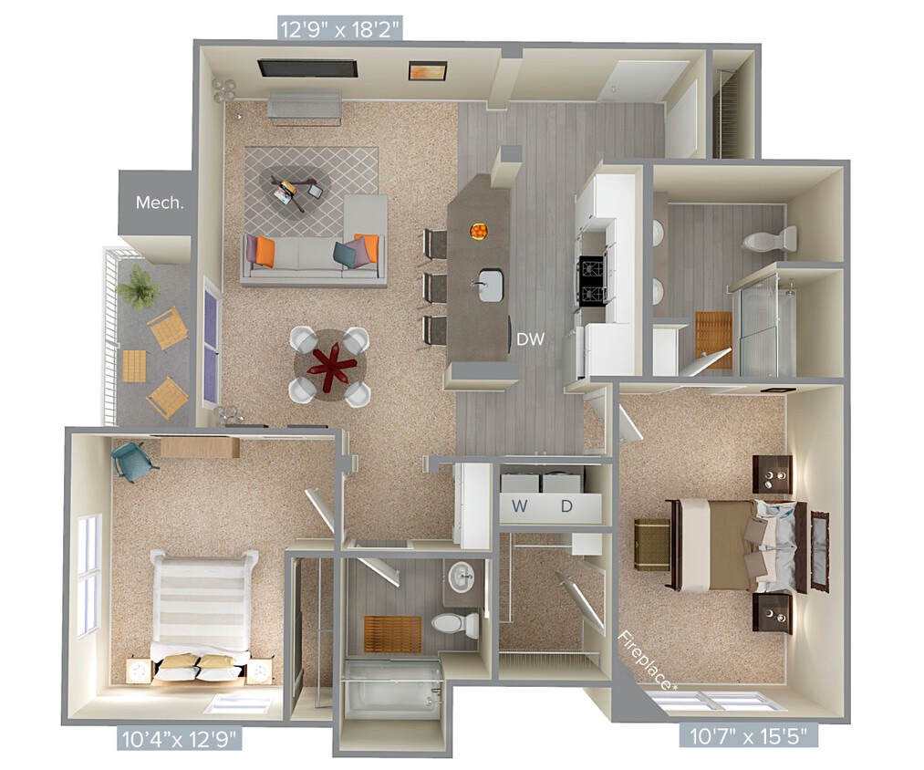 Floor Plan - B2-2-1106sq