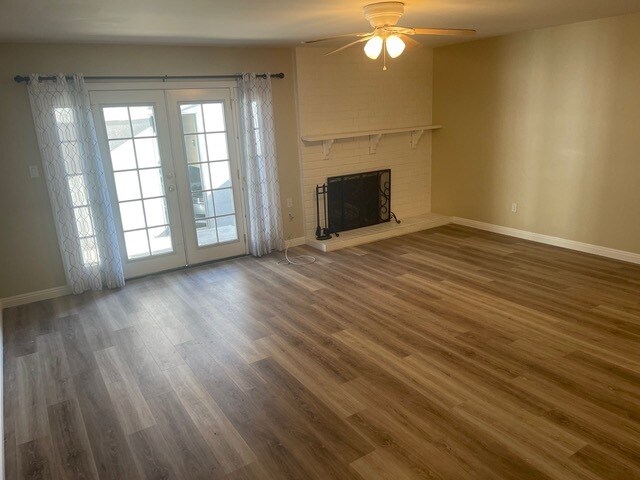 LR With Fire Place and back Courtyard - 1441 Prospect Ave Unit # B