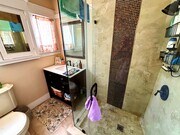 Bathroom with Frameless Glass Pane Shower - 6546 Painter Ave Townhome