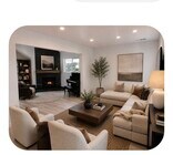 Living Room AI Rendition - 19308 Valerio St