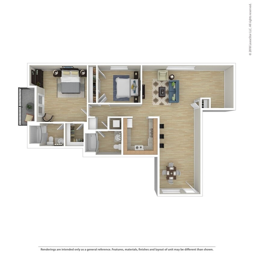 Floor Plan - Large 2 Bedroom