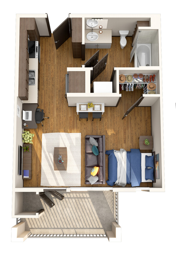 Highlander-3DFloorplan-Studio - Studio