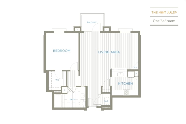 1BR/1BA - 1x1 672