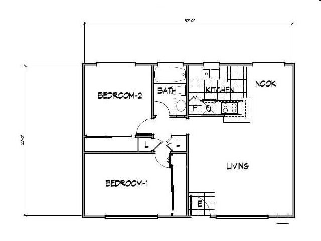 2BR/1BA - 2BR/1BA