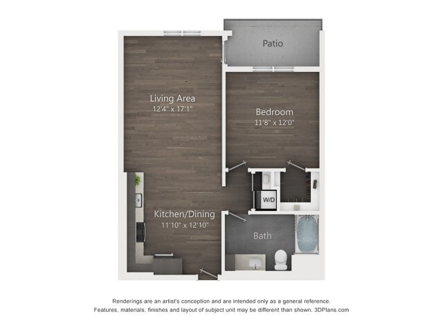 B1 |1 bed 2 bath | 748 sq. ft. - B1