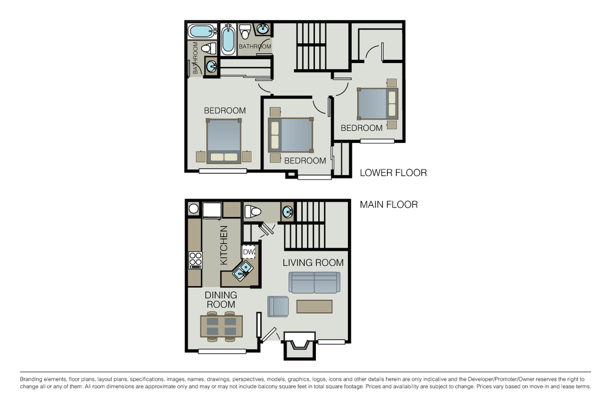 Floor Plan - Eaton/Camden (Townhome)