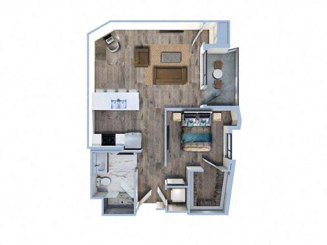 Floor Plan - 1Bed/1Bath-I1