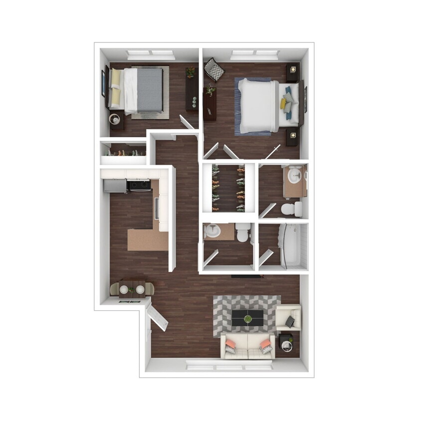 Floor Plan - 2 Bedroom/1.5 Bath