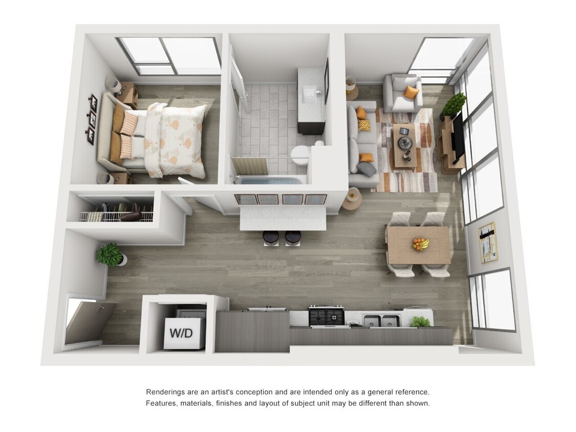 Floor Plan - 1 Bedroom B2
