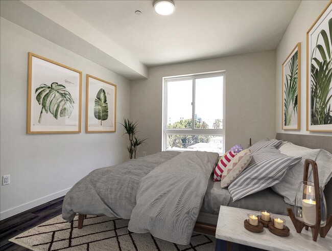 Model 1A (1Bd/1Ba) Bedroom - 928 S Berendo St Unit 405