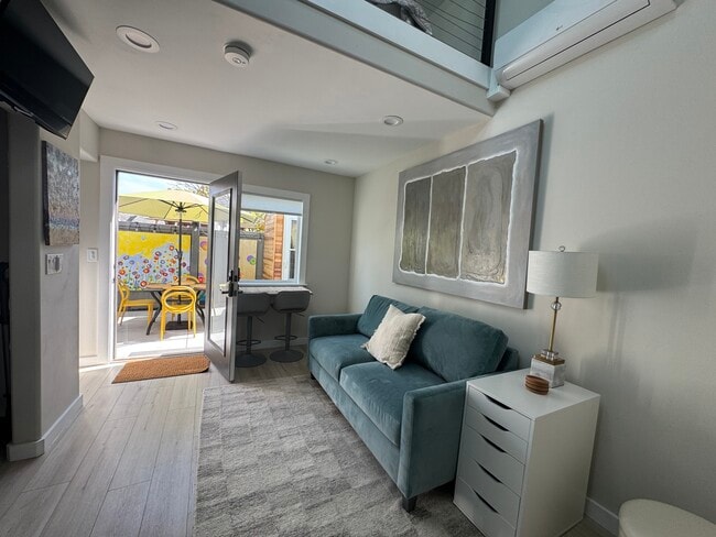 Open concept living room with view to private yard - 3744 Granada Ave House