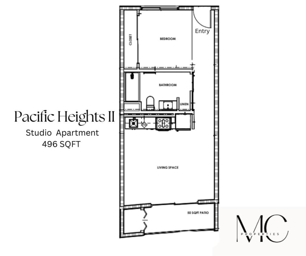 Floor Plan - Studio (Type C)