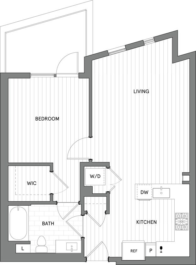 Floor Plan - 1B.C