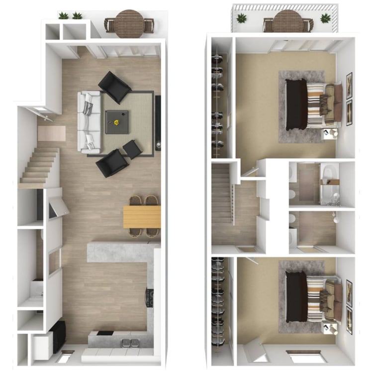 2x2.5_Primo_42253.png - 2 Bed 2.5 Bath