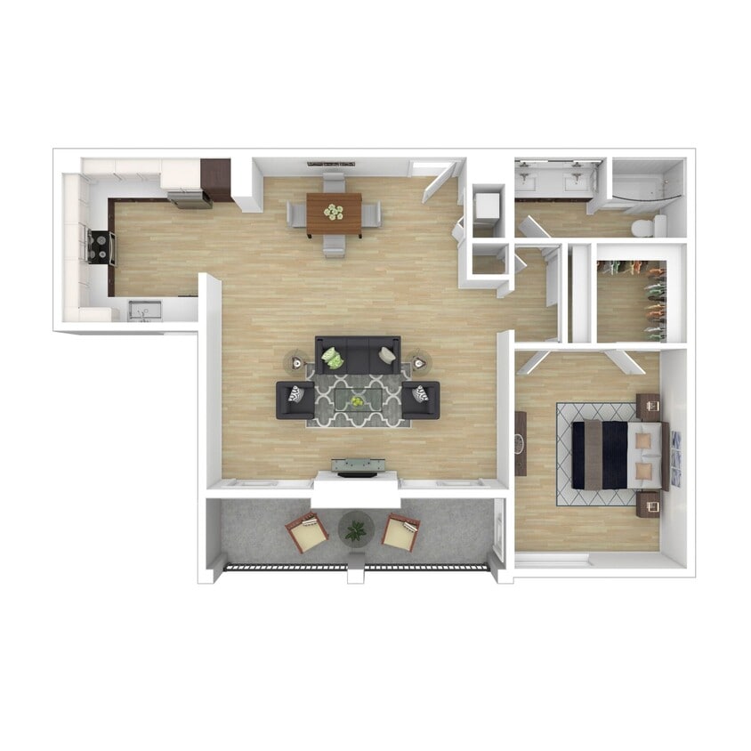 Floor Plan - 1x1X C