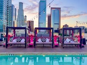 Rooftop Daybeds - HW Hellman Building Apartments