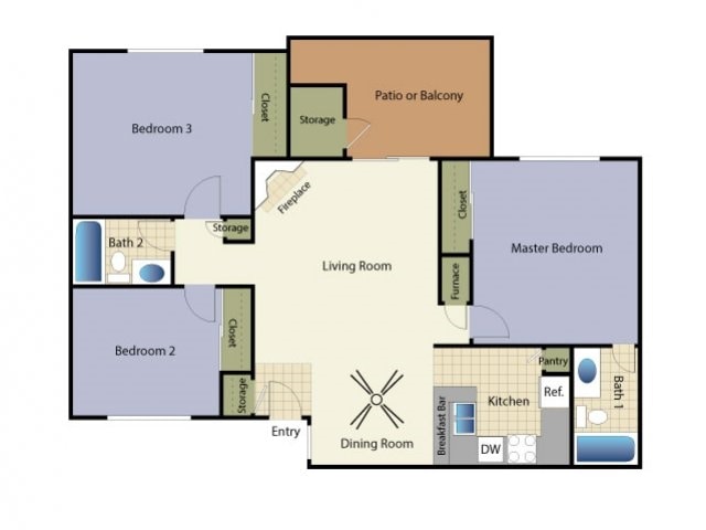 Trieste - 3 Bed 2 Bath