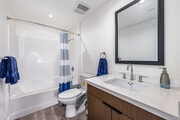2BR, 2BA - 939SF - Primary Bathroom - The Ace at Ardmore