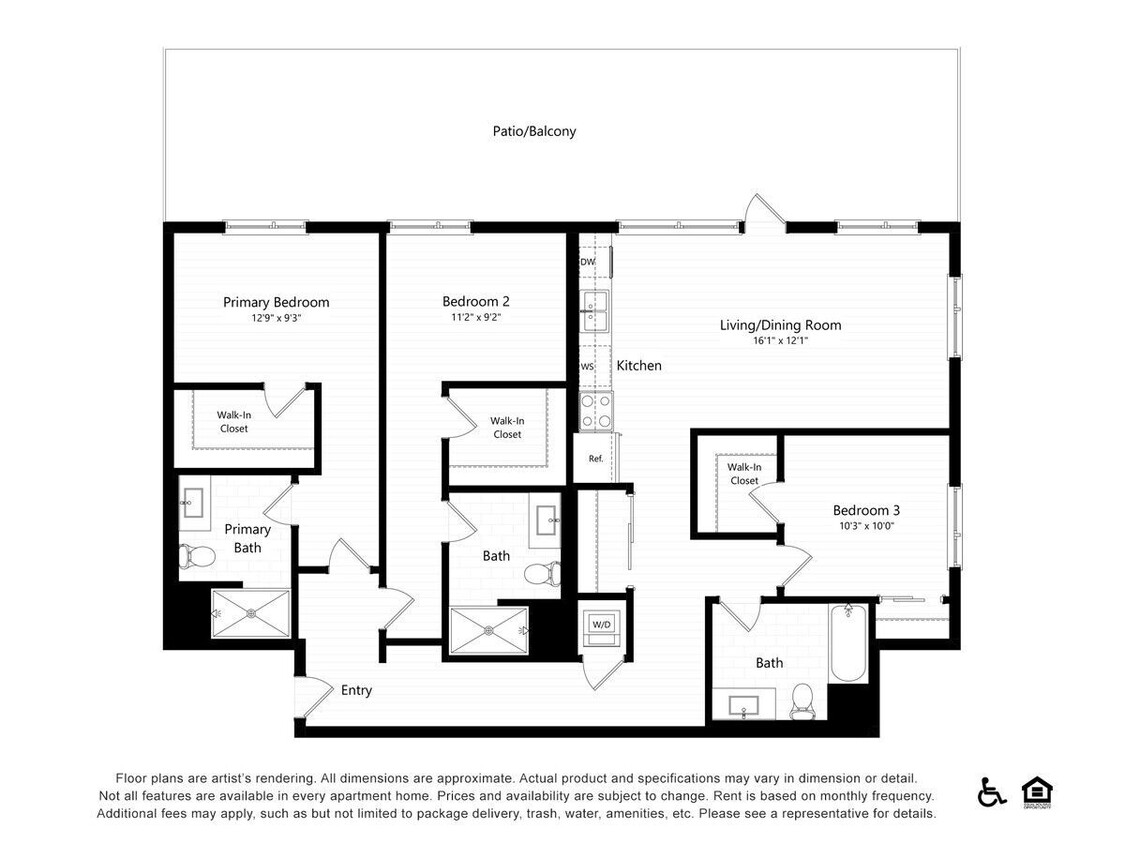 Floor Plan - 3 BR C2