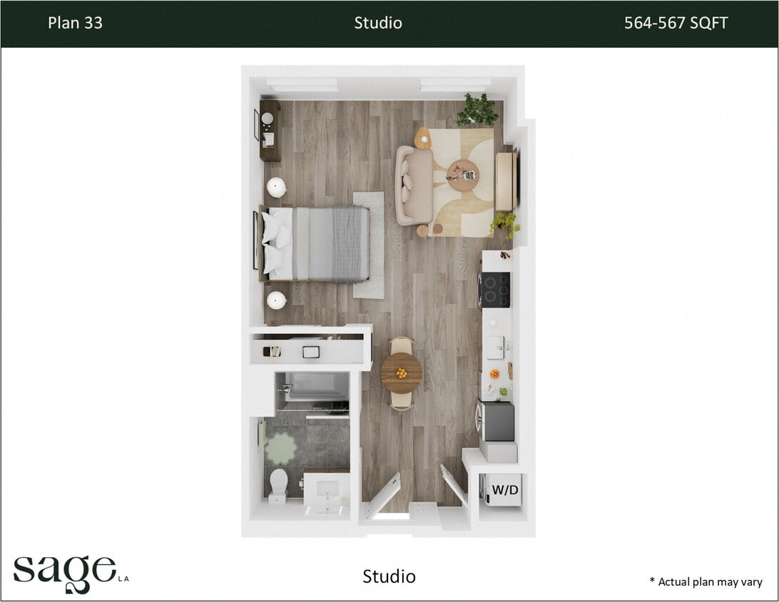 Floor Plan - Studio Plan 33