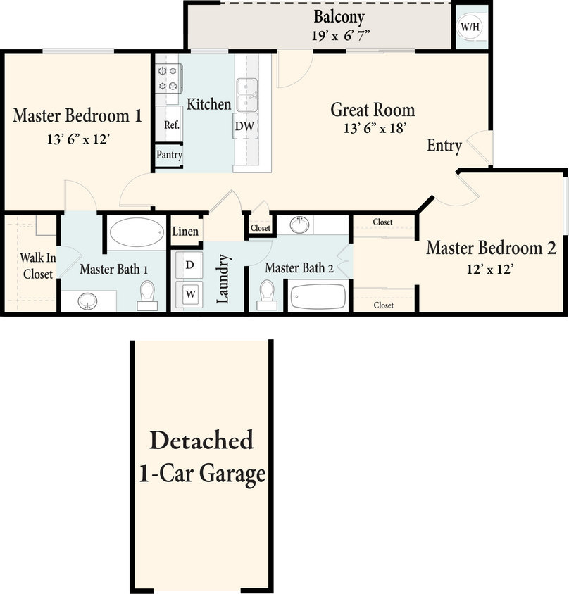 Floor Plan - The Jamaica - Second Floor