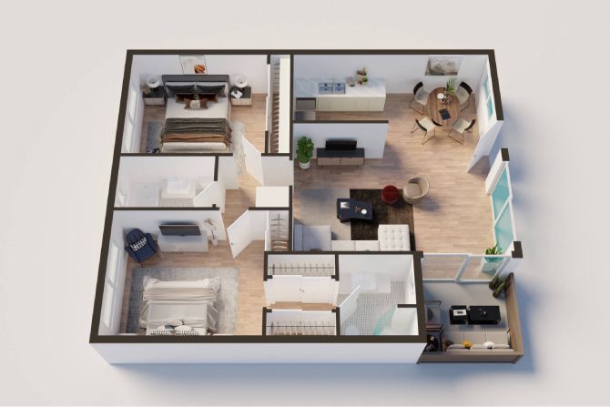 Floor Plan - 2 bedroom