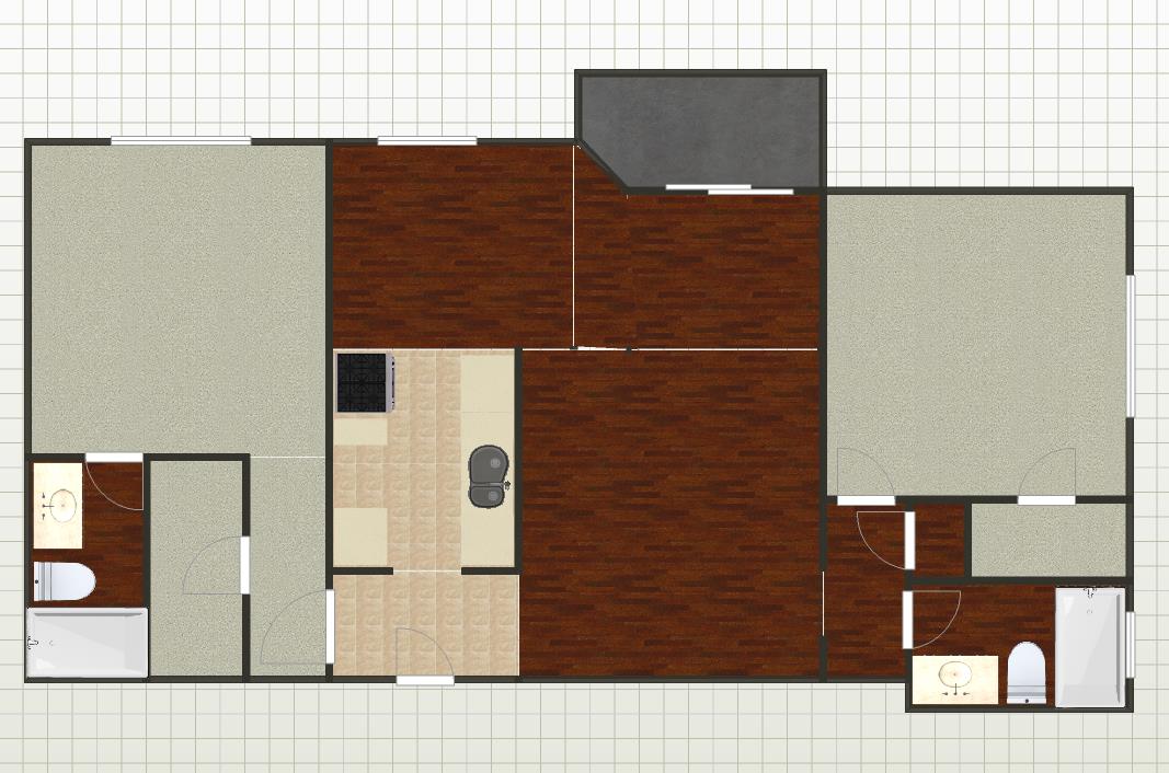 Floor Plan - Two Bedroom