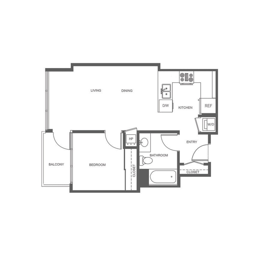 Floor Plan - PINNACLE ON THE PARK 1B