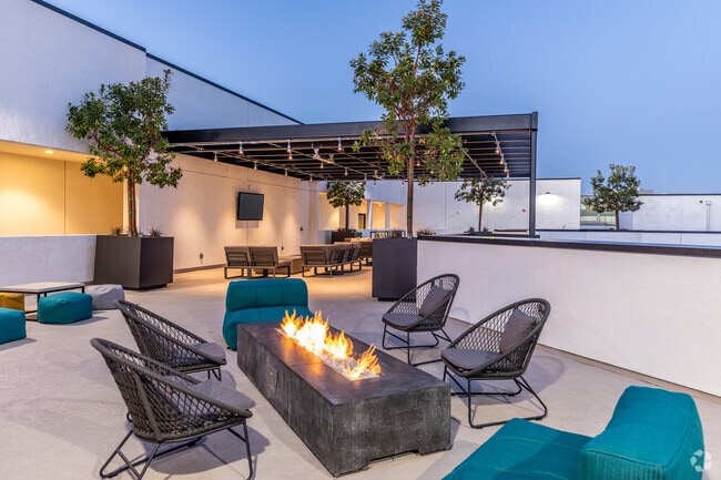 Sun Deck at Dusk - Urbana Chula Vista Apartments