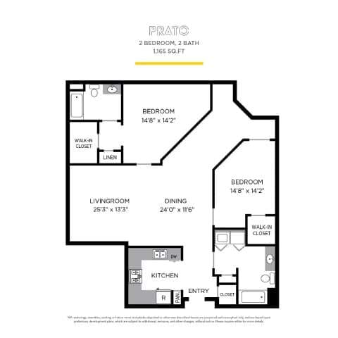 Floor Plan - Prato with Mezzanine